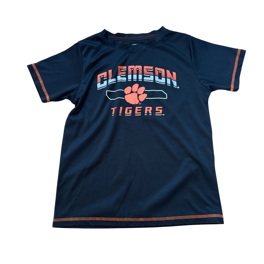 Rivalry Threads Clemson Tigers Kids Black Graphic Performance Shirt SIZE M 8/10